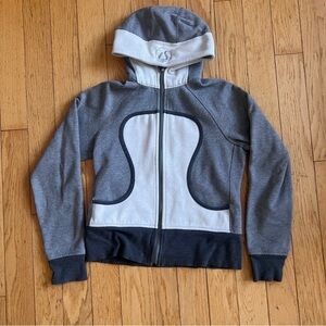 Beautiful Lululemon‎ Grey Scuba Hoodie, size 8 ✨